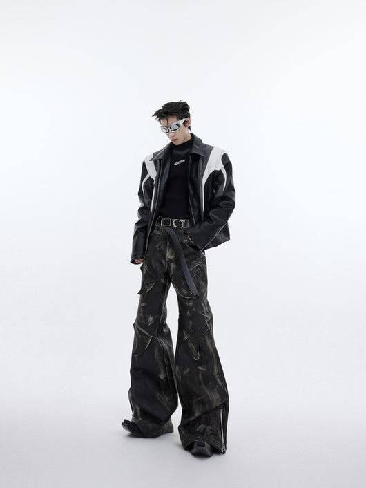 Pantalones Casuales Hombre Diseño Split Peso Pesado - Image 7