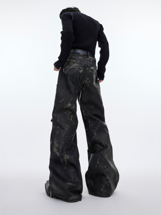 Pantalones Casuales Hombre Diseño Split Peso Pesado - Image 11