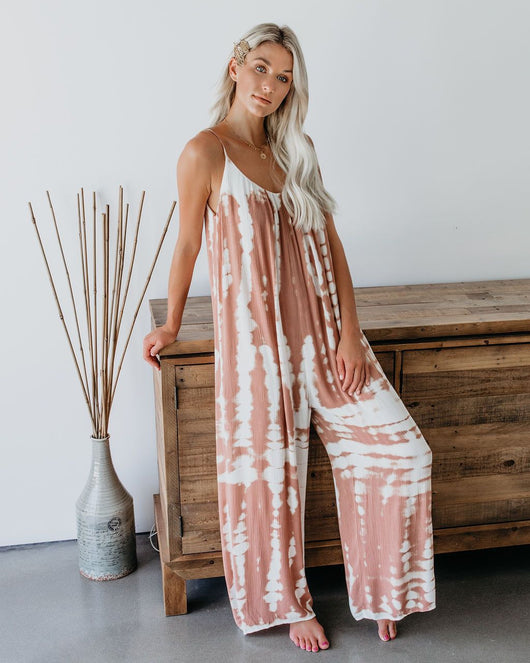 Jumpsuit Tie-Dye Amplio Estilo Relajado - Image 16