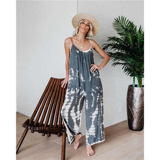 Jumpsuit Tie-Dye Amplio Estilo Relajado - Image 19