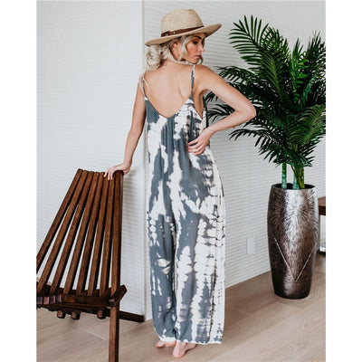 Jumpsuit Tie-Dye Amplio Estilo Relajado - Image 28