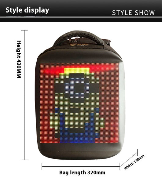 Mochila LED Publicitaria con Pantalla WiFi y Control Móvil - Image 9