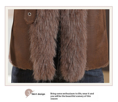 Abrigo Corto para Mujer con Cuello de Piel - Elegancia Invernal - Image 40
