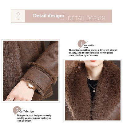 Abrigo Corto para Mujer con Cuello de Piel - Elegancia Invernal - Image 42