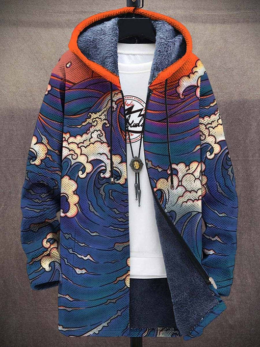 Chaqueta de Cuello Parado con Estampado Digital para Hombre - Image 24