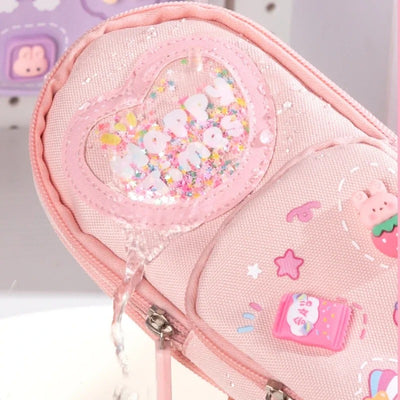 Bolsa de Lona para Lápices Grande con Tres Lindos Personajes Animados - Image 17