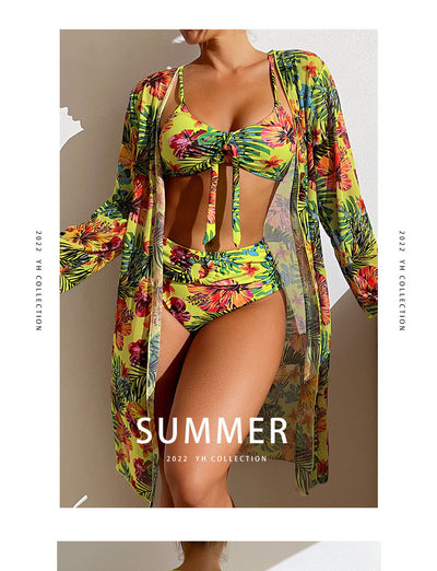 Traje de Baño Blusa Larga con Abertura Tallas Grandes - Image 16