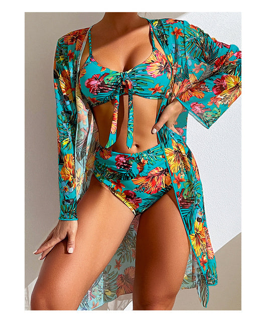 Traje de Baño Blusa Larga con Abertura Tallas Grandes - Image 17