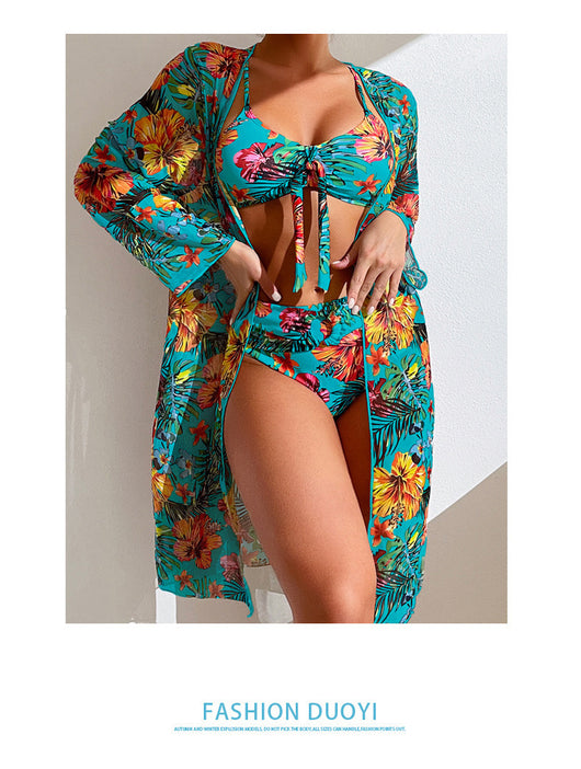 Traje de Baño Blusa Larga con Abertura Tallas Grandes - Image 18