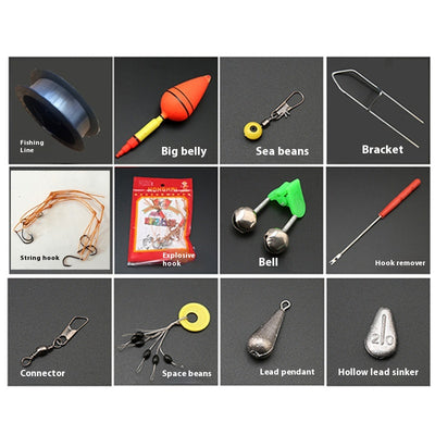 Kit Completo de Accesorios para Caña de Pescar con Flotador y Soporte - Image 10