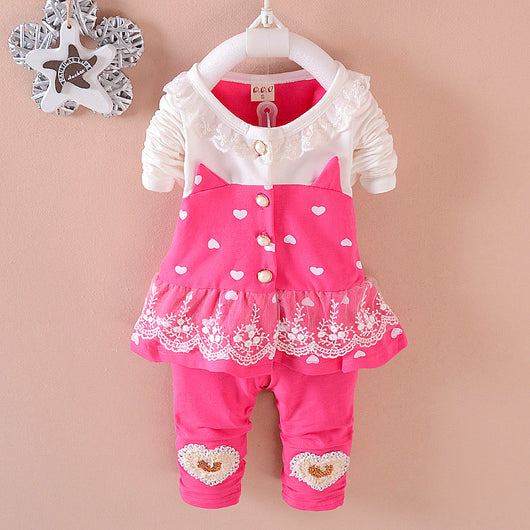 Conjunto de Ropa Deportiva para Niñas BibiCola - Sudadera y Pantalón 2 Piezas - Image 8