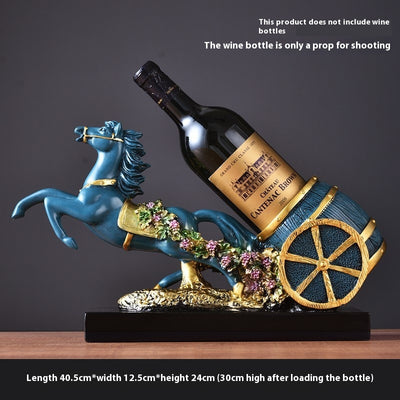 Caballo Decorativo Luminoso de Lujo Europeo para Vino y Hogar - Image 33