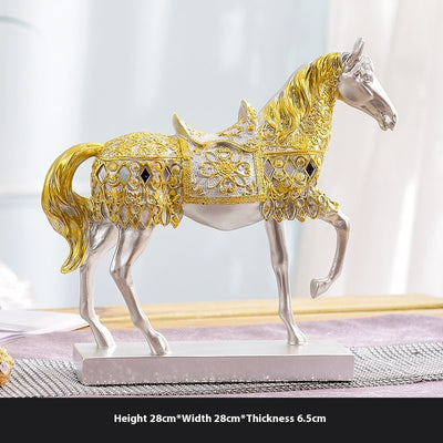 Caballo Decorativo Luminoso de Lujo Europeo para Vino y Hogar - Image 41