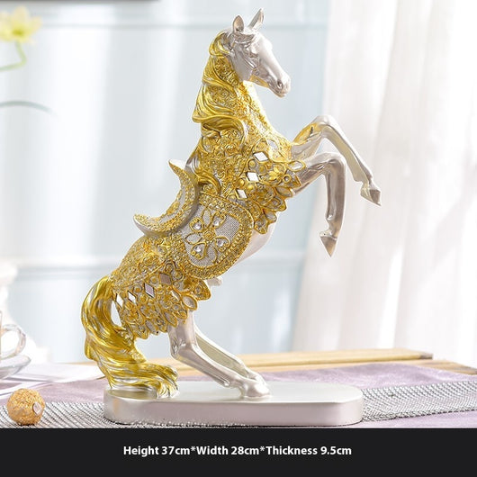 Caballo Decorativo Luminoso de Lujo Europeo para Vino y Hogar - Image 42