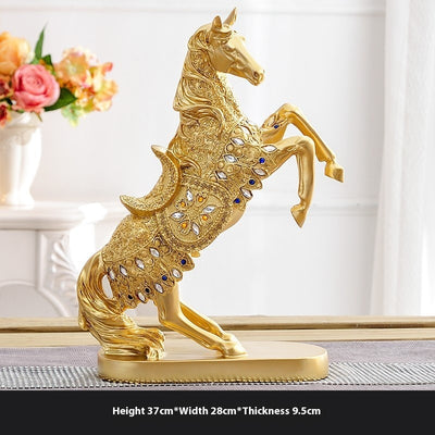 Caballo Decorativo Luminoso de Lujo Europeo para Vino y Hogar - Image 44