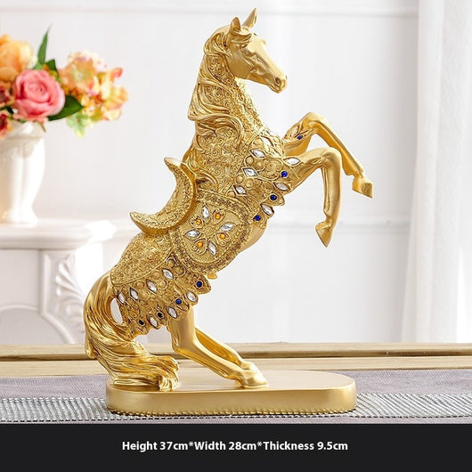 Caballo Decorativo Luminoso de Lujo Europeo para Vino y Hogar - Image 44