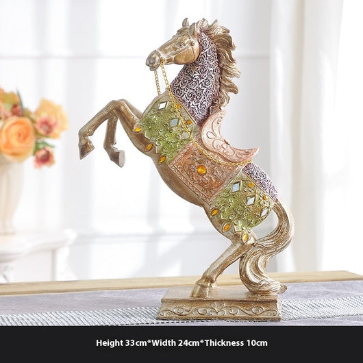 Caballo Decorativo Luminoso de Lujo Europeo para Vino y Hogar - Image 46