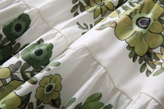 Vestido Camisero Elegante con Estampado Floral y Cordones - Image 14
