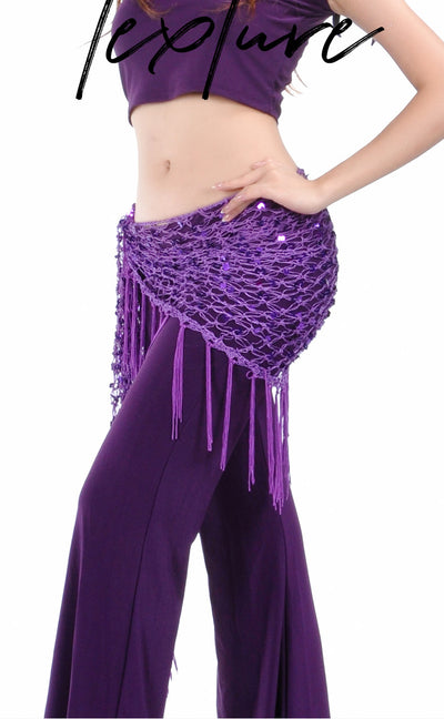Falda Cadera Triangular con Lentejuelas Sirena - Image 19