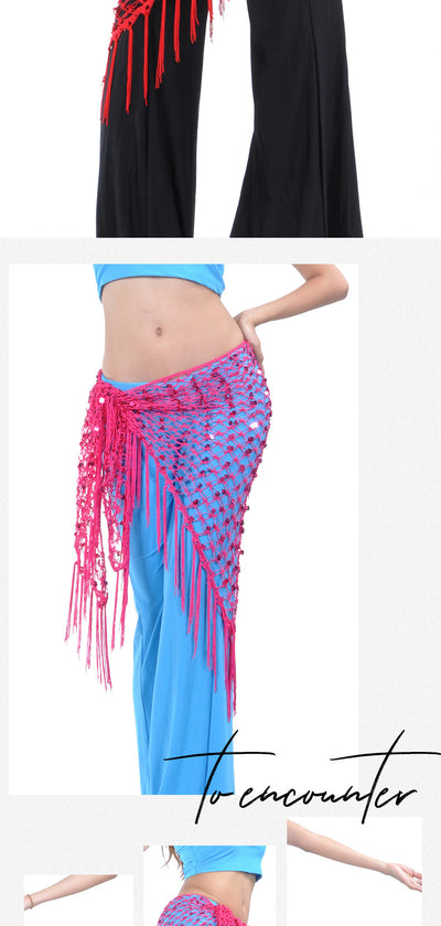 Falda Cadera Triangular con Lentejuelas Sirena - Image 34