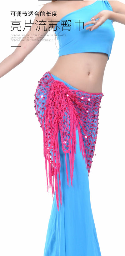 Falda Cadera Triangular con Lentejuelas Sirena - Image 36