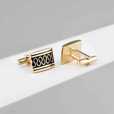 Gemelos Franceses Chapados en Oro con Esmalte - Image 19