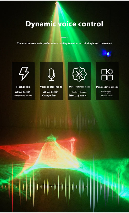 Luz Láser de Escenario para Decoración Navideña - Image 18