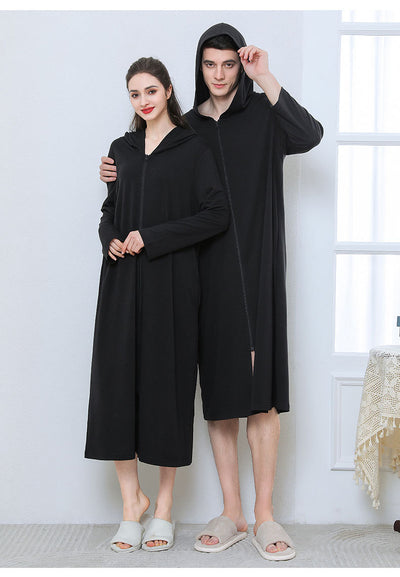 Bata Pijama con Cierre Capucha para Parejas - Image 15
