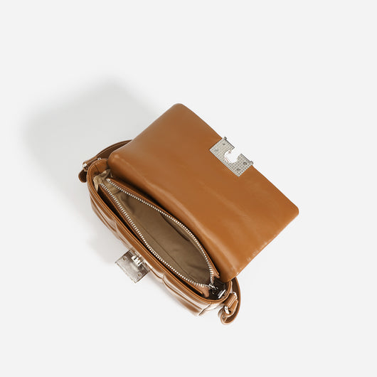 Bolso Cuadrado Pequeño de Cuero Suave para Mujer - Image 15