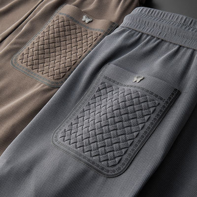 Pantalones Deportivos Casual de Lujo con Bordado de Marca y Tobillo Ajustable - Image 30