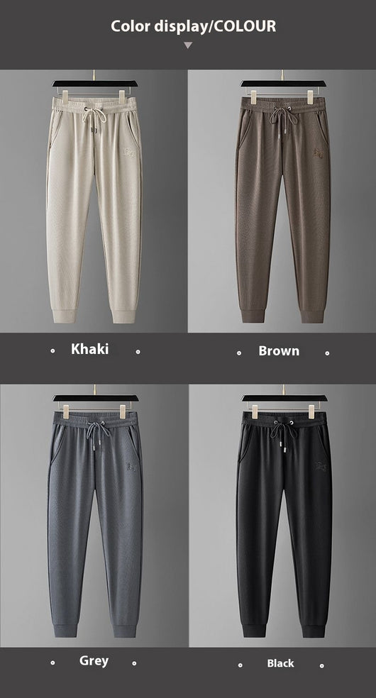 Pantalones Deportivos Casual de Lujo con Bordado de Marca y Tobillo Ajustable - Image 32