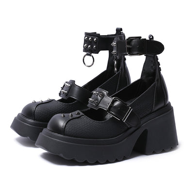 Zapatos Mujer con Hebilla de Remaches - Estilo Edgy y Versátil - Image 20