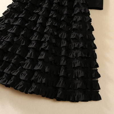 Vestido Swing Elegante con Cuello Superpuesto para Mujer - Image 11