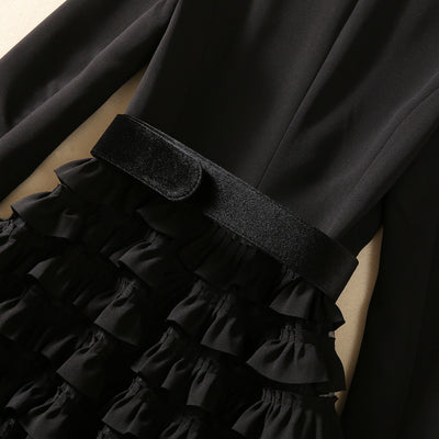 Vestido Swing Elegante con Cuello Superpuesto para Mujer - Image 13