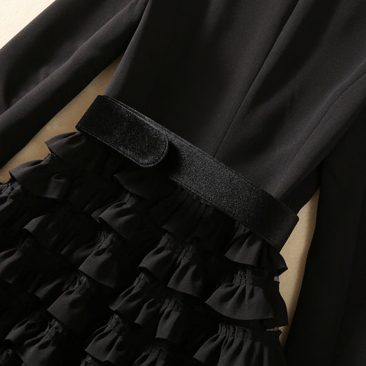 Vestido Swing Elegante con Cuello Superpuesto para Mujer - Image 13