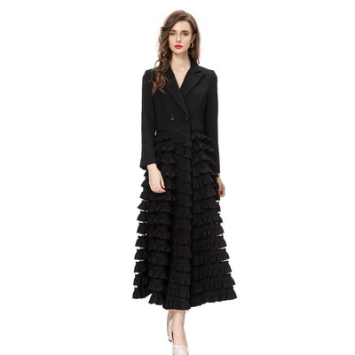 Vestido Swing Elegante con Cuello Superpuesto para Mujer - Image 18