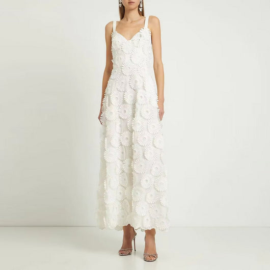 Vestido Metalizado Espalda Descubierta con Tirantes Finos - Image 7