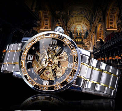 Reloj Mecánico Manual con Cristales Hueco Elegante - Image 8