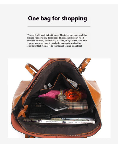 Bolso de Cuero Encerado con Bandolera - Diseño Portátil y Elegante - Image 18