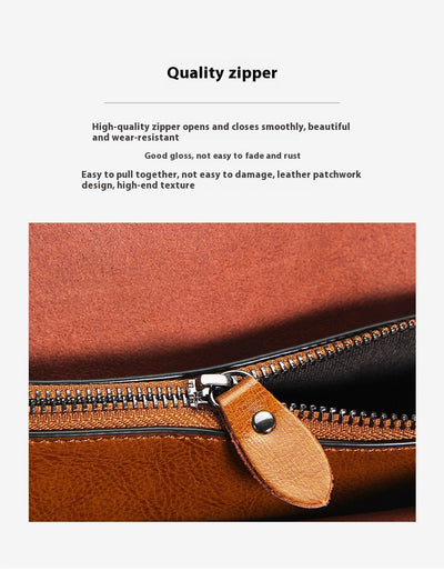 Bolso de Cuero Encerado con Bandolera - Diseño Portátil y Elegante - Image 20