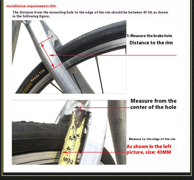 Abrazadera en U para Frenos de Bicicleta - Sistema Dual de Modificación y Ajuste - Image 9