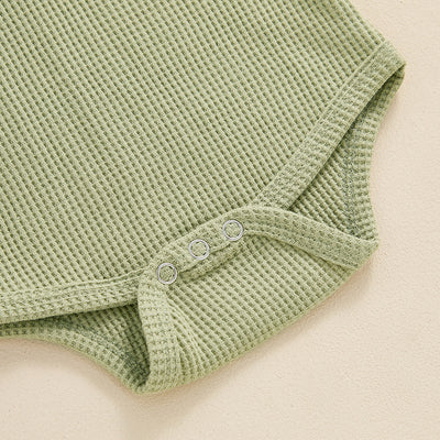 Mono Casual para Bebé en Textura Waffle de Color Sólido - Image 26