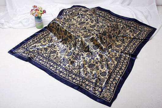 Pañuelo de Seda Artificial Cuadrado Pequeño Estilo Chino - Image 27