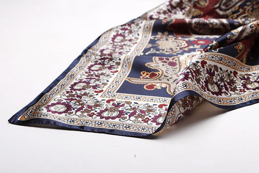 Pañuelo de Seda Artificial Cuadrado Pequeño Estilo Chino - Image 28