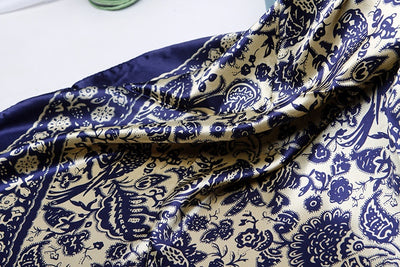 Pañuelo de Seda Artificial Cuadrado Pequeño Estilo Chino - Image 34