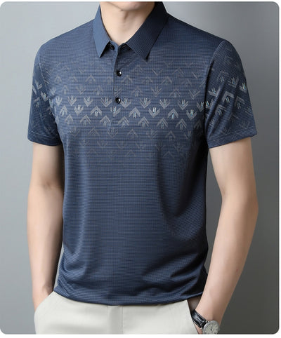 Polo Ejecutivo Ice Silk Manga Corta para Hombre - Secado Rápido y Estilo Business Casual - Image 32
