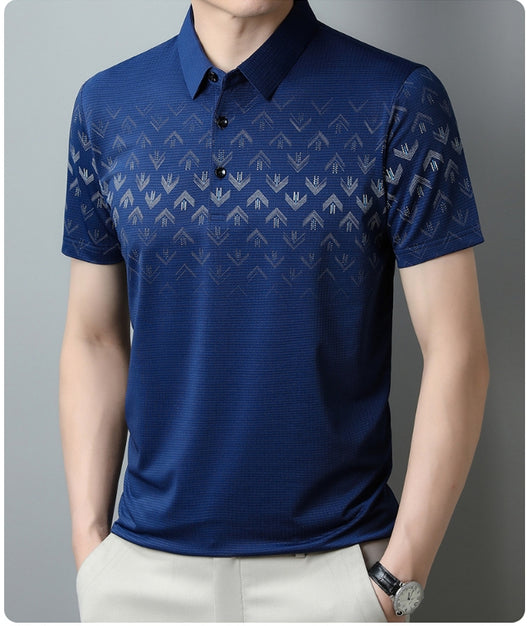 Polo Ejecutivo Ice Silk Manga Corta para Hombre - Secado Rápido y Estilo Business Casual - Image 34