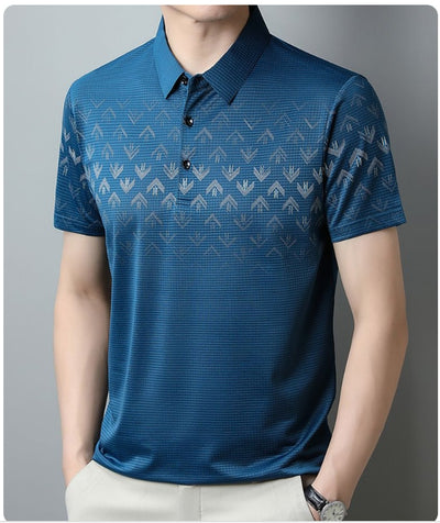 Polo Ejecutivo Ice Silk Manga Corta para Hombre - Secado Rápido y Estilo Business Casual - Image 41
