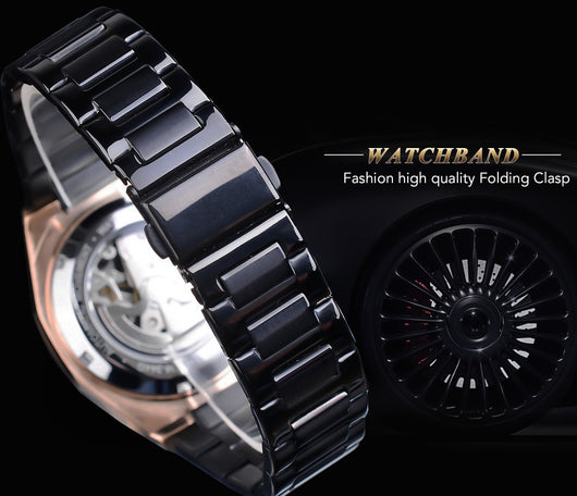 Reloj Automático de Movimiento Mecánico con Diseño Hueco - Image 27