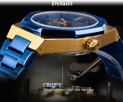 Reloj Automático de Movimiento Mecánico con Diseño Hueco - Image 39